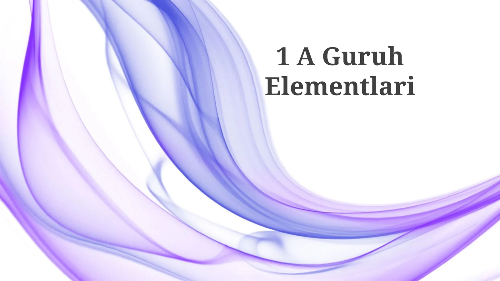 A Guruh Elementlari