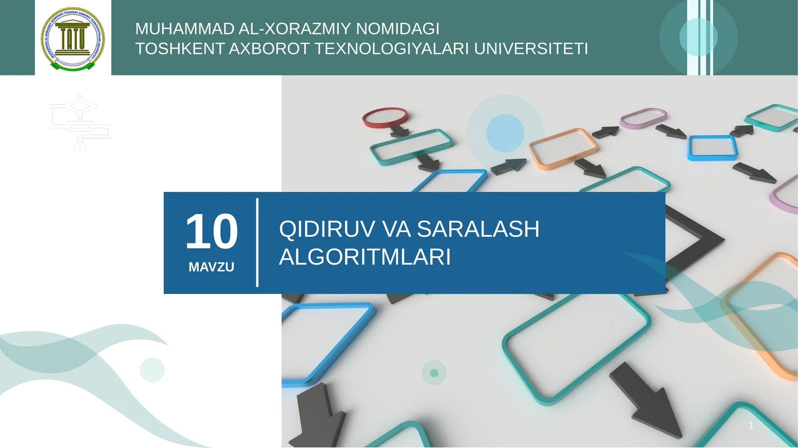 QIDIRUV VA SARALASH ALGORITMLARI