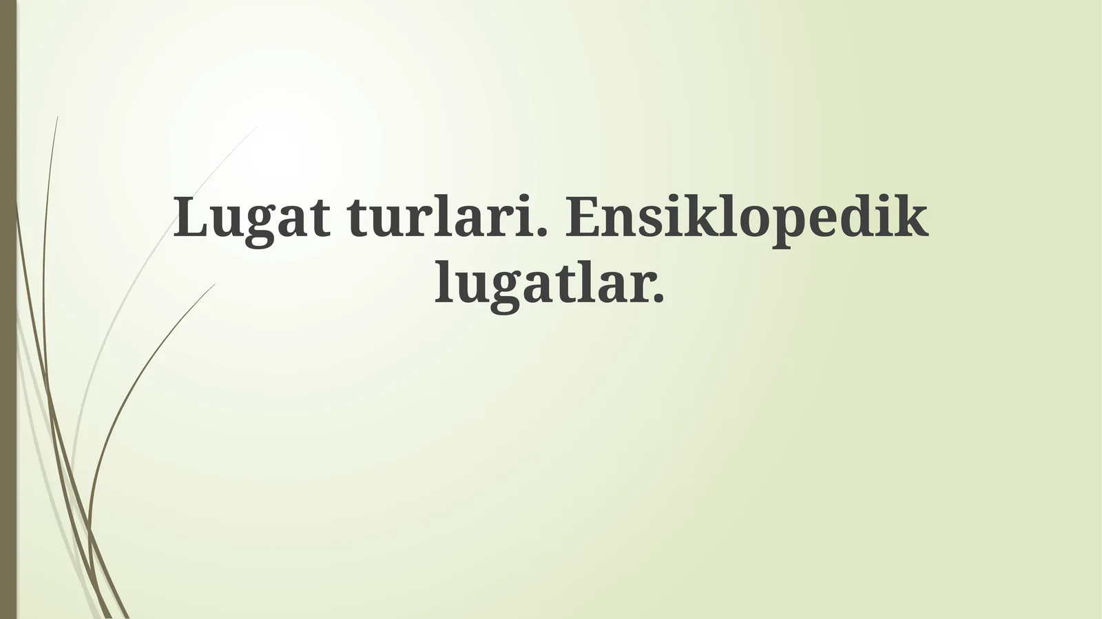 Ensiklopedik lug'at