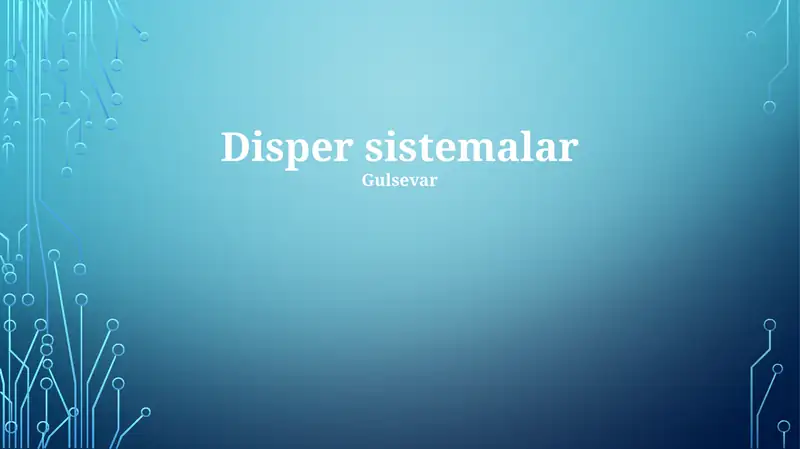 Disper sistemalar