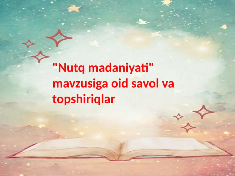 Nutq madaniyati