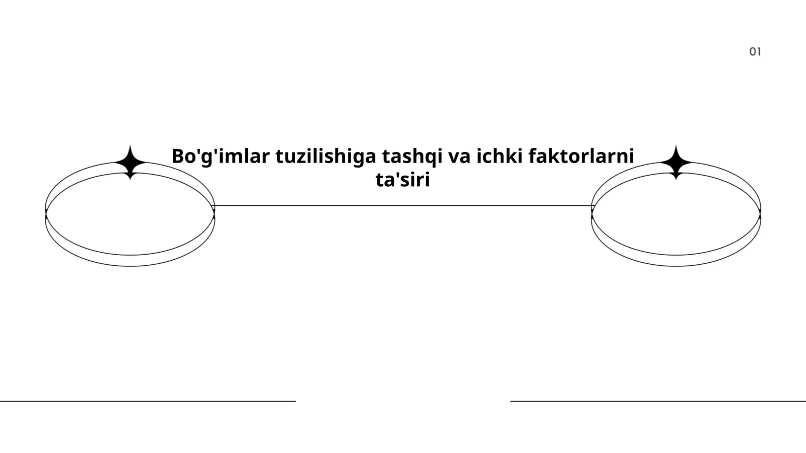 Bo'g'imlar tuzilishiga tashqi va ichki faktorlarni ta'siri