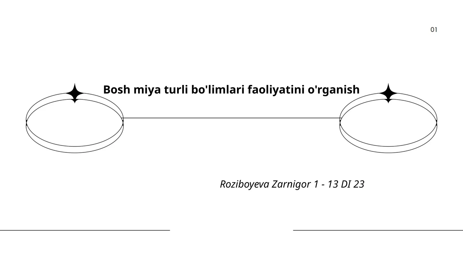 Bosh miya turli bo'limlari faoliyatini o'rganish