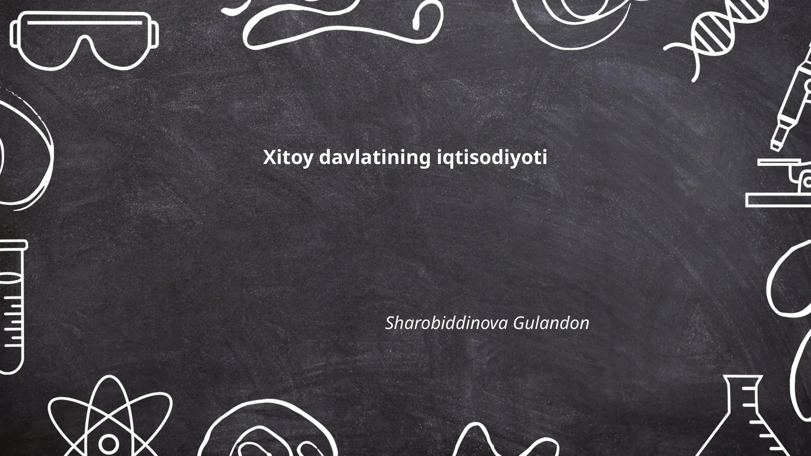 Xitoy davlatining iqtisodiyoti