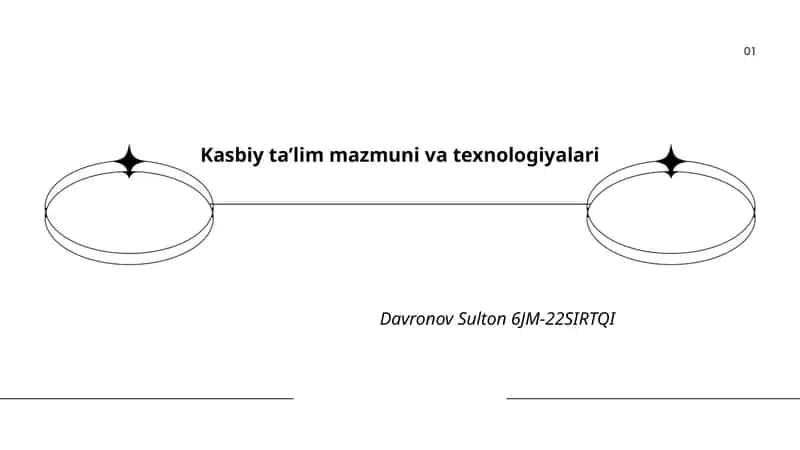 Kasbiy ta’lim mazmuni va texnologiyalari