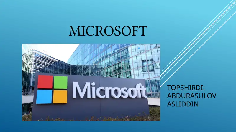 Microsoft Marketing strategiyasi