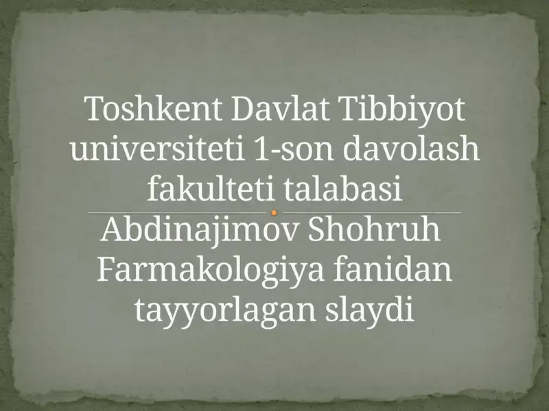 Etilspirti.Alkogolizmvauningasoratlari