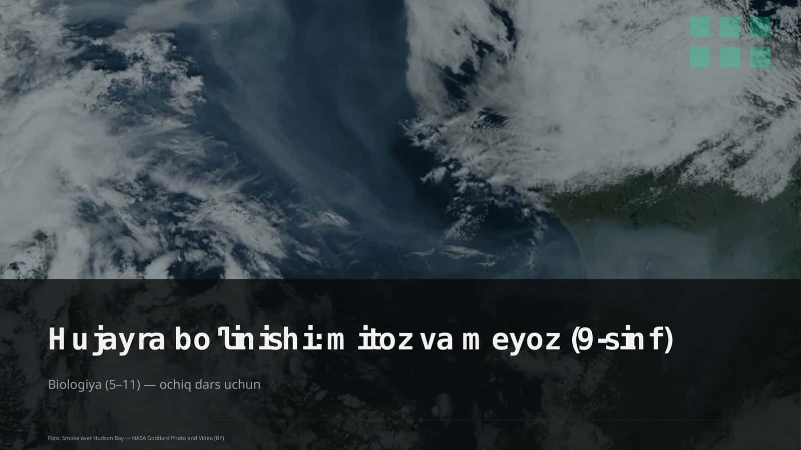 Hujayra bo'linishi: mitoz va meyoz (9-sinf)