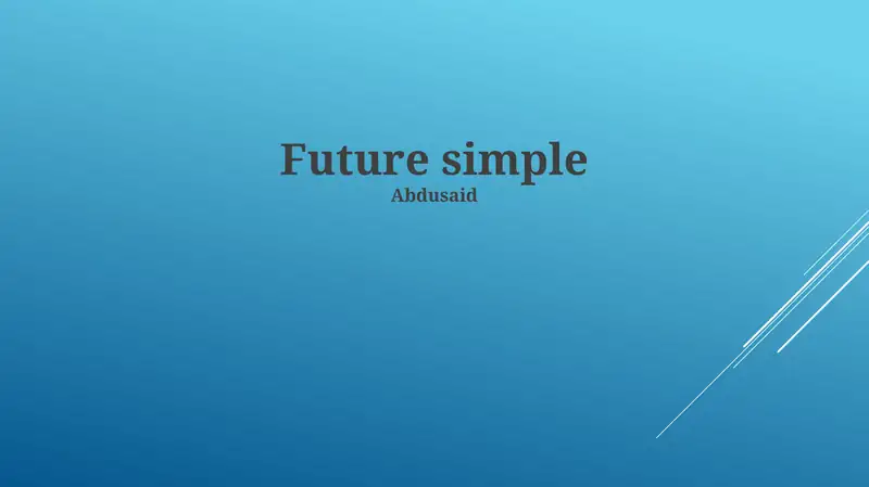 Future Simple