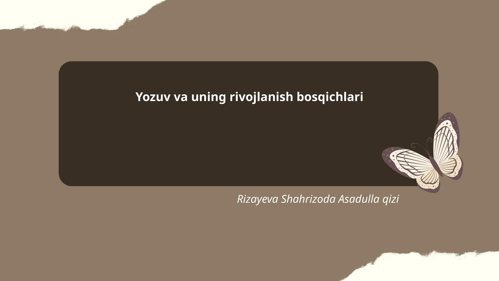 Yozuv va uning rivojlanish bosqichlari