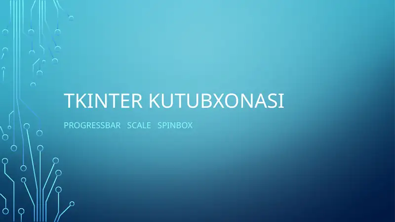 TKINTER KUTUBXONASI