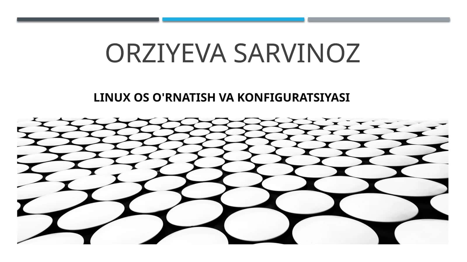 Linux OSo'rnatish va konfiguratsiyasi