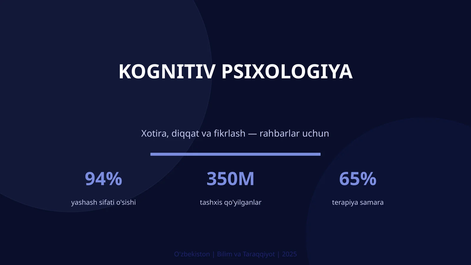 KOGNITIV PSIXOLOGIYA