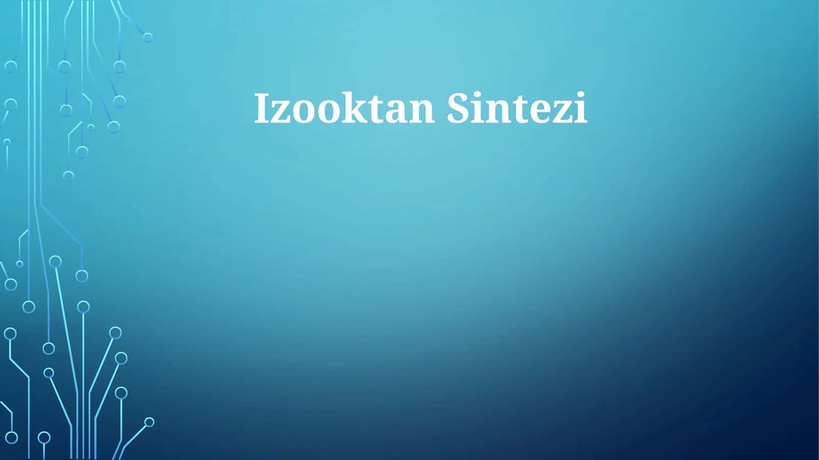 Izooktan Sintezi
