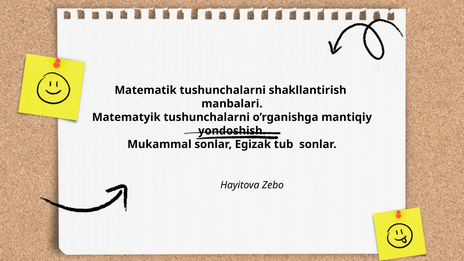 Matematik tushunchalarni shakllantirish manbalari