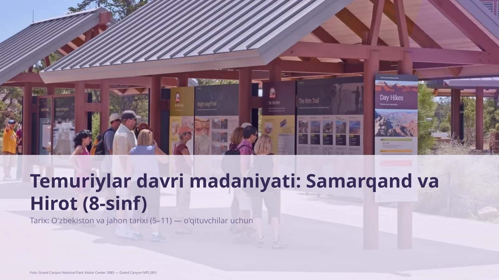 Temuriylar davri madaniyati: Samarqand va Hirot (8-sinf)