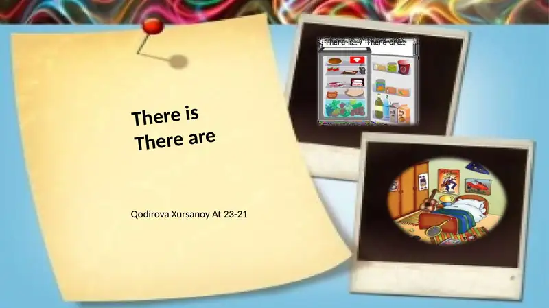 there is there are