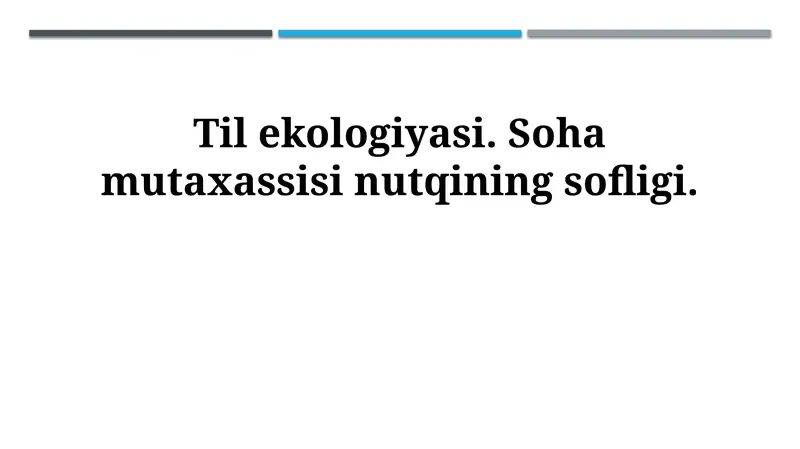 Tuproq ekologiyasi
