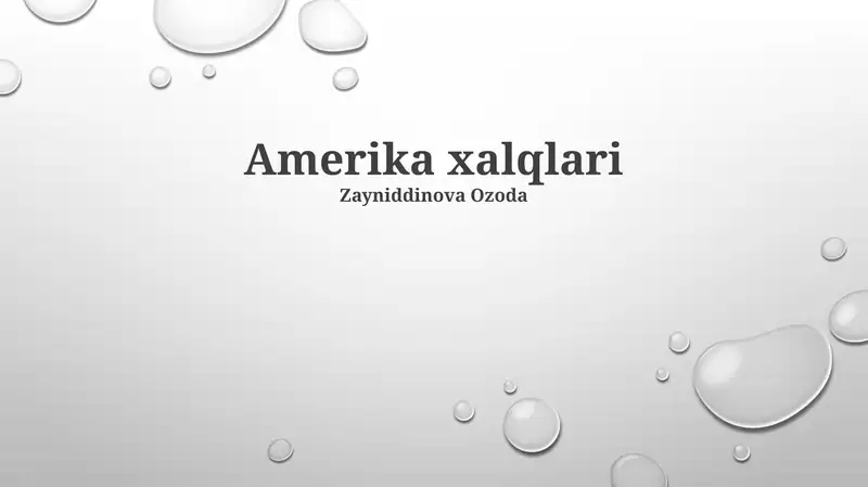 Amerika xalqlari