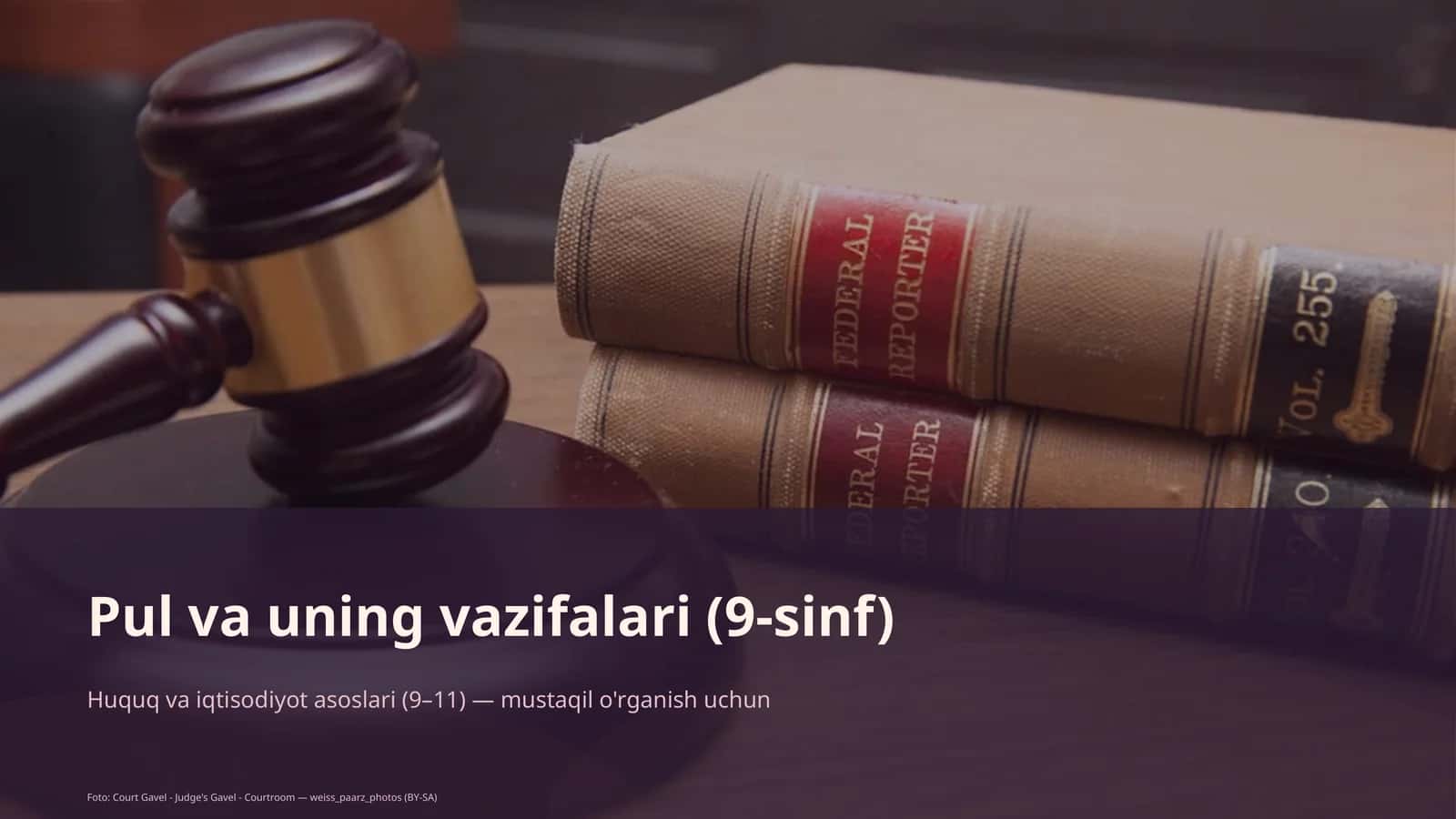 Huquq va iqtisodiyot asoslari (9–11)