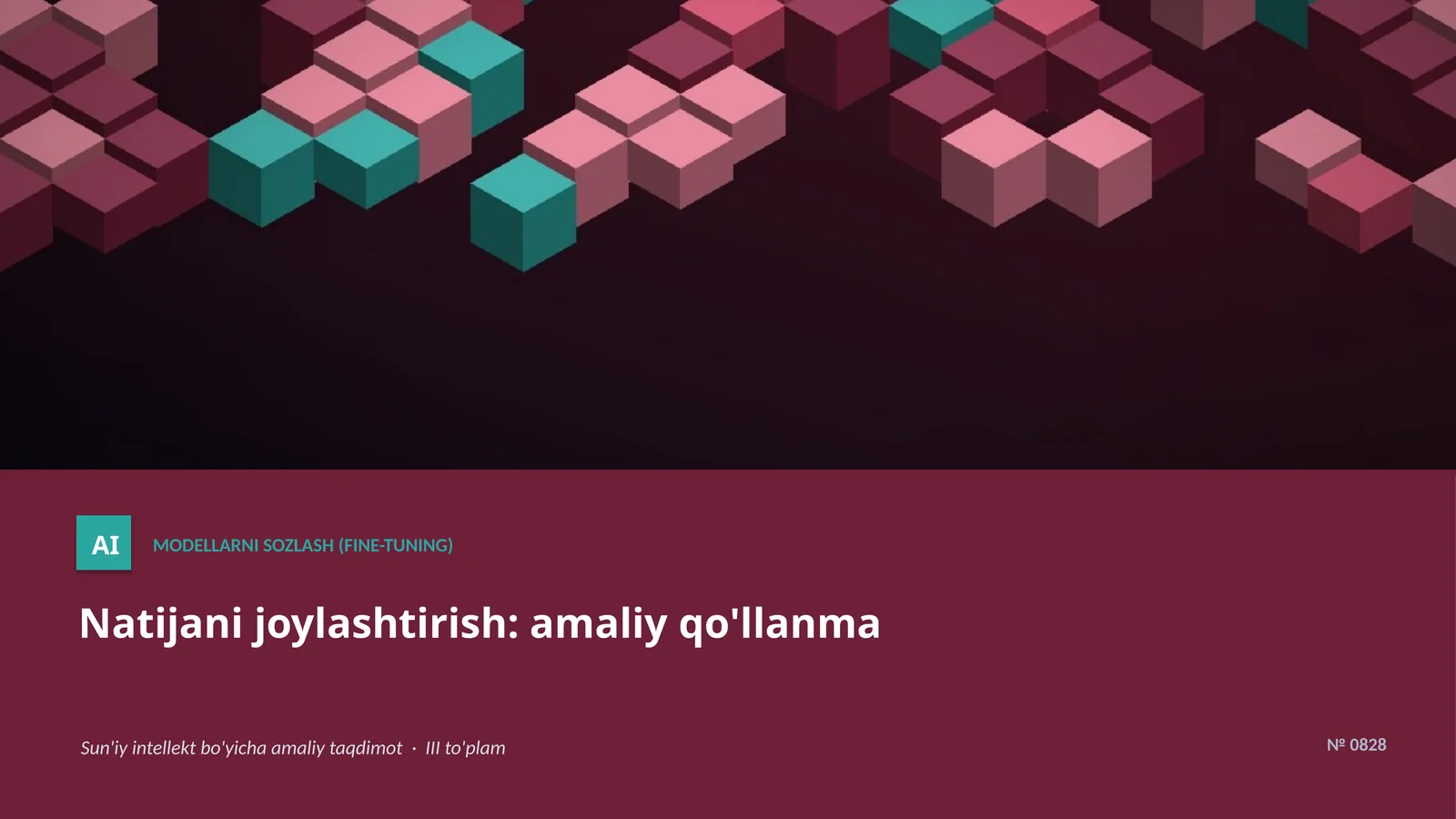 MODELLARNI SOZLASH (FINE-TUNING)