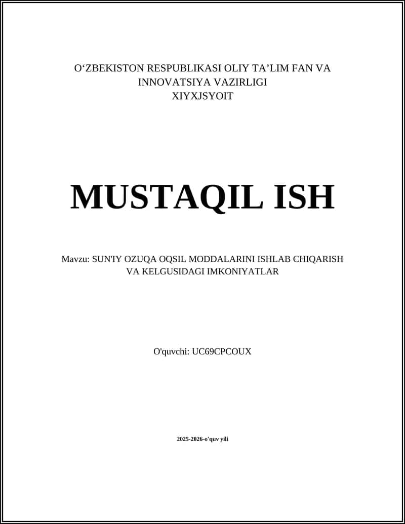 Sun'iy ozuqa oqsil moddalari