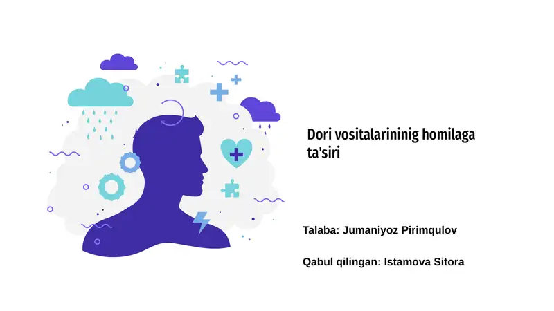 Dori vositalarininig homilaga ta'siri