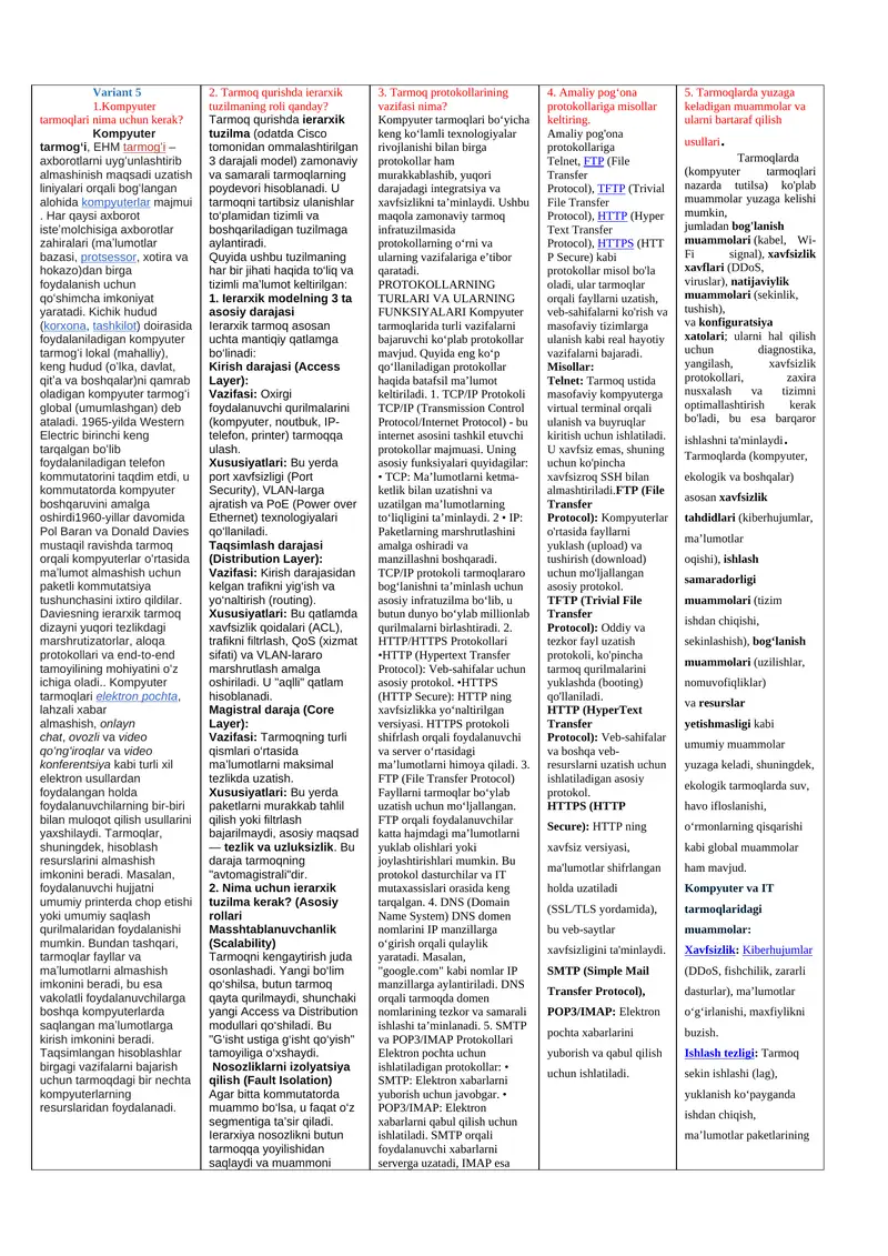 Kompyuter tarmoqlari