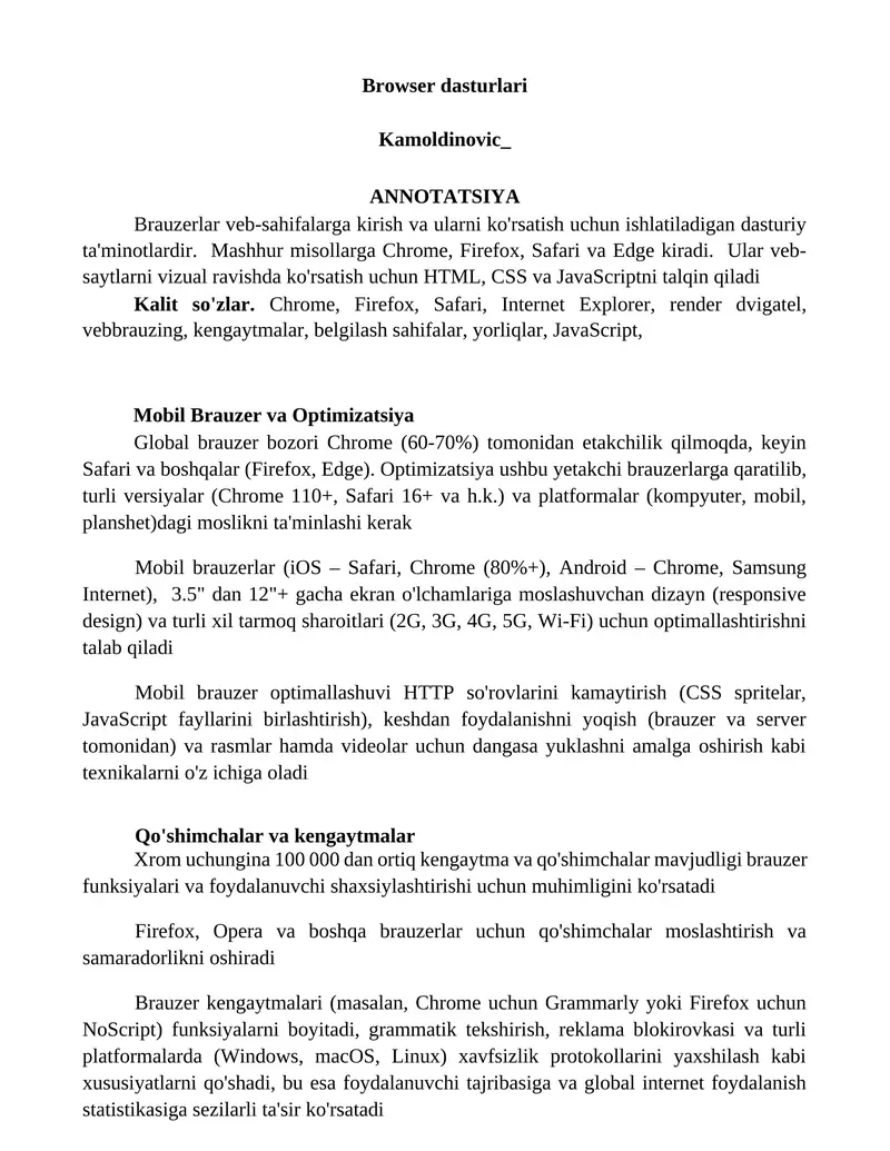 Browser dasturlari