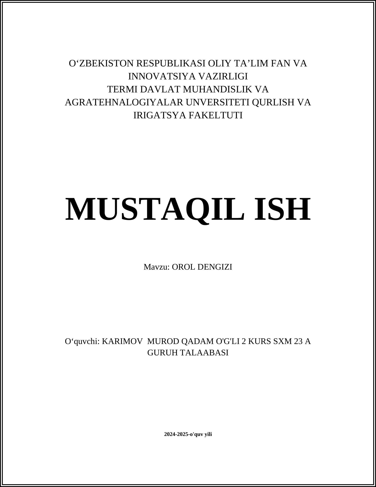 Orol dengizi