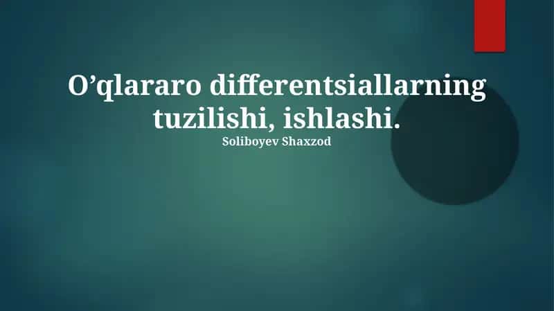 Hujayraaro aloqalar tuzilishi va ishlashi