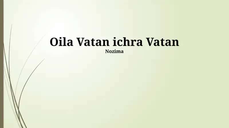 Oilaning inson hayotidagi o'rni