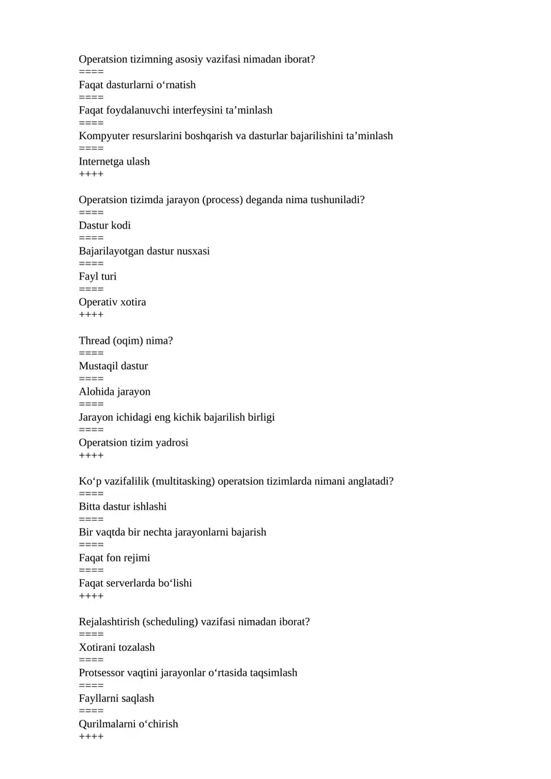 Operatsion tizim