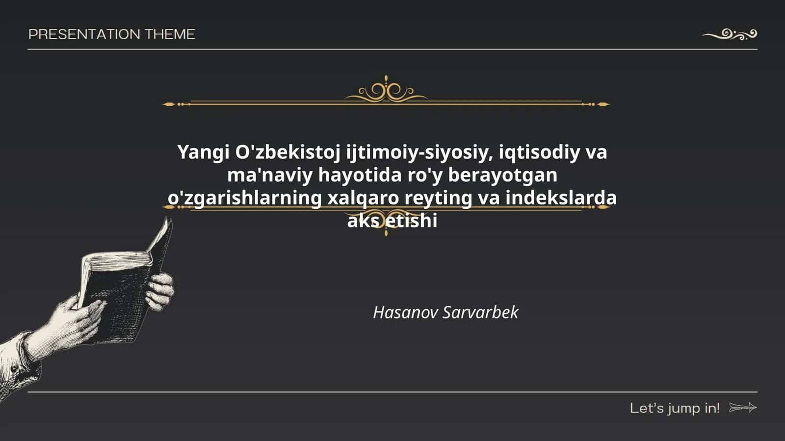 Yangi O'zbekistoj ijtimoiy-siyosiy, iqtisodiy va ma'naviy hayotida ro'y berayotgan o'zgarishlarning xalqaro reyting va indekslarda aks etishi