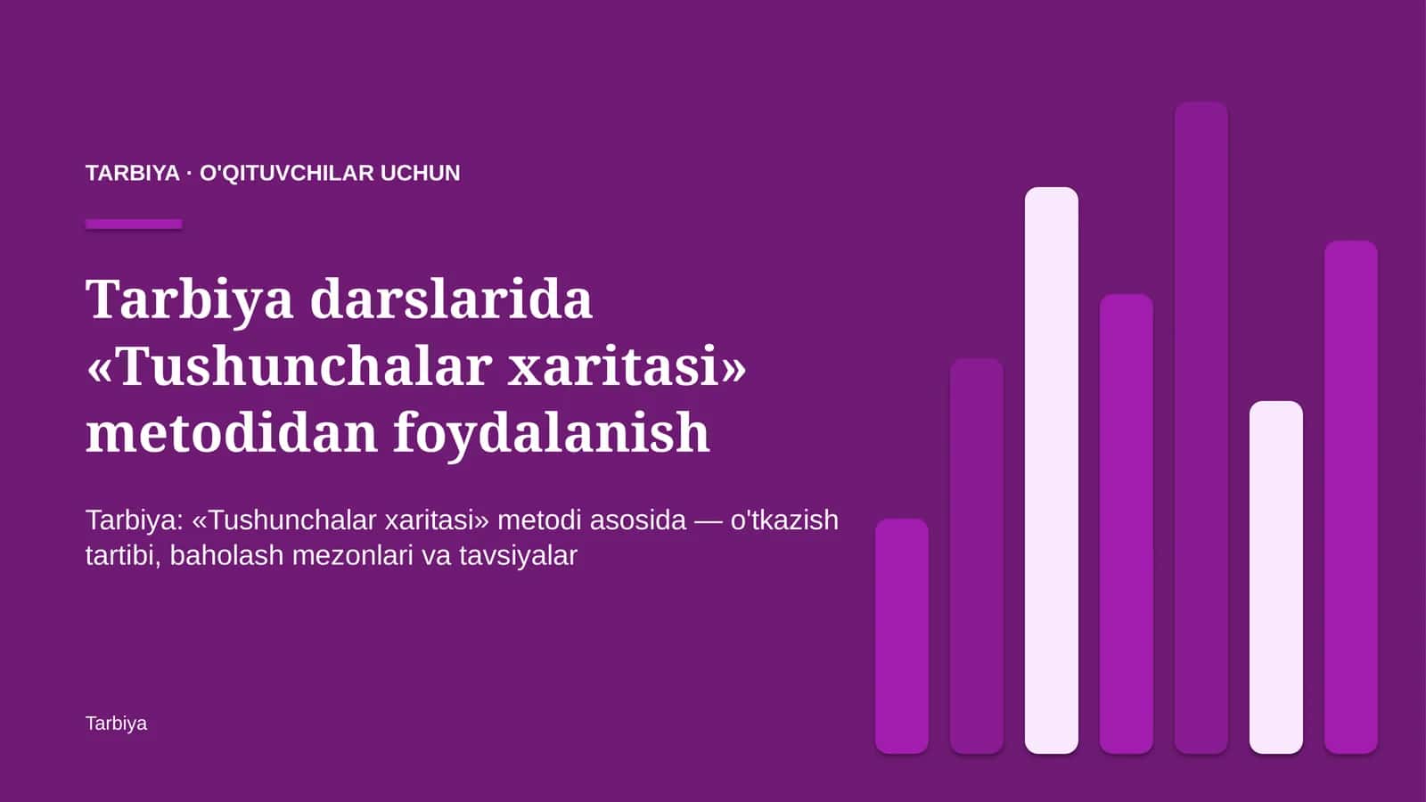 tarbiya darslarida tushunchalar xaritasi metodidan foydalanish 1770