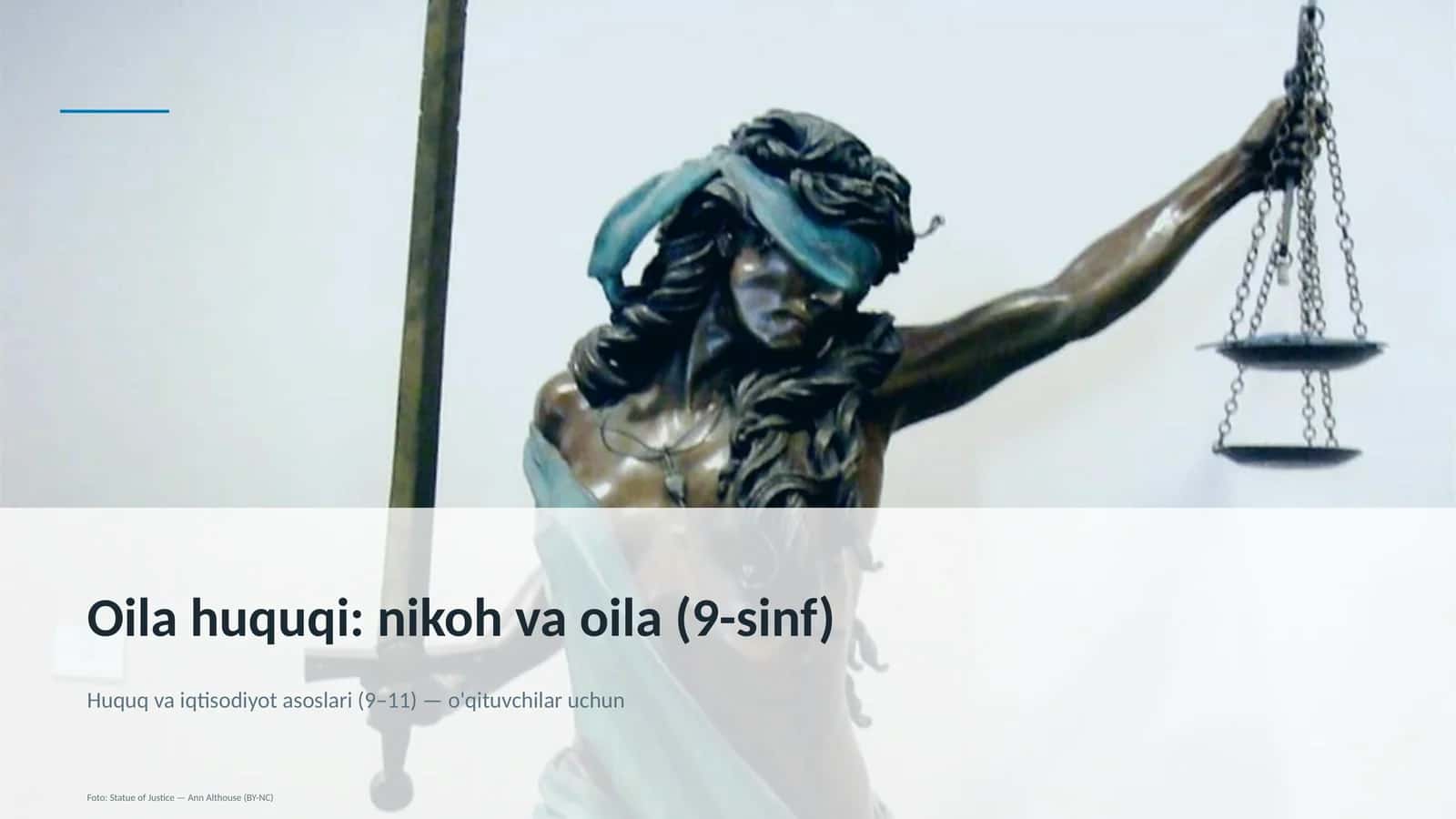 Oila huquqi: nikoh va oila (9-sinf)