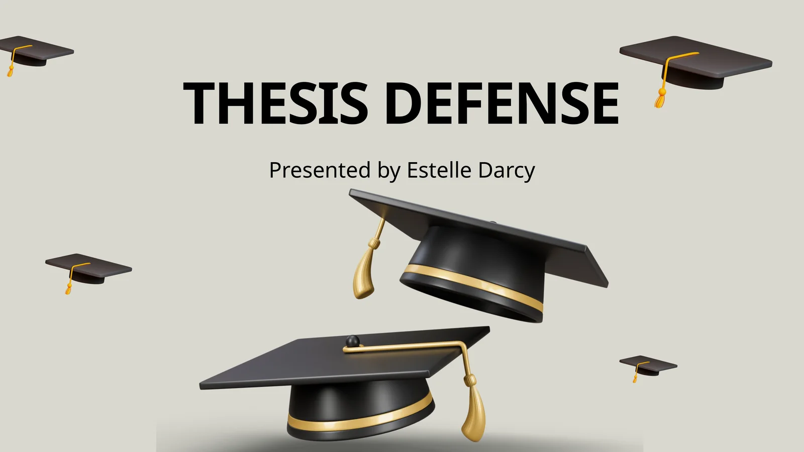 THESIS DEFENSE
