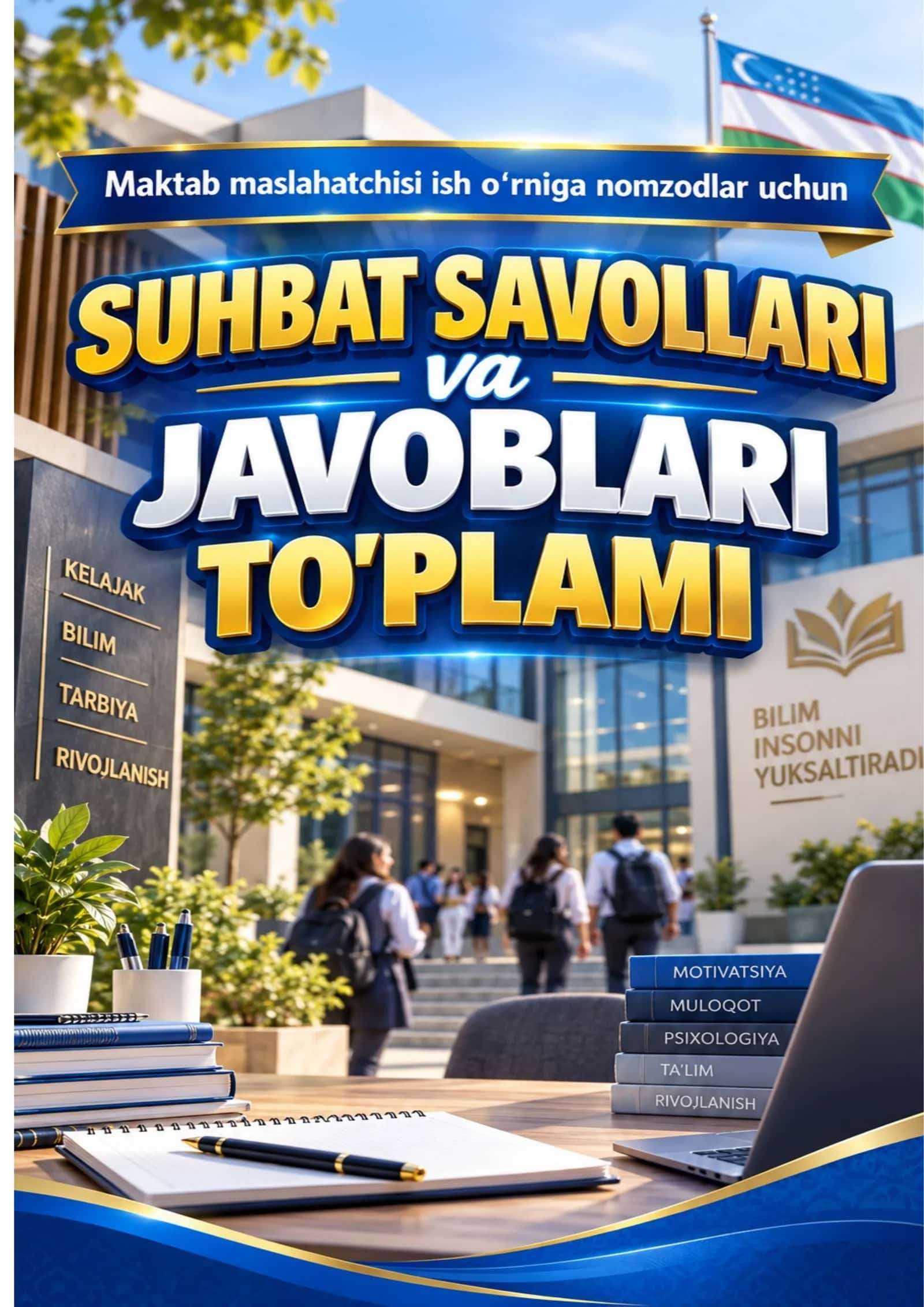 2026 Maktab Maslahatchisi Suhbat Savollari va Javoblari 🎓 | 60 ta Tayyor Savol-Javob