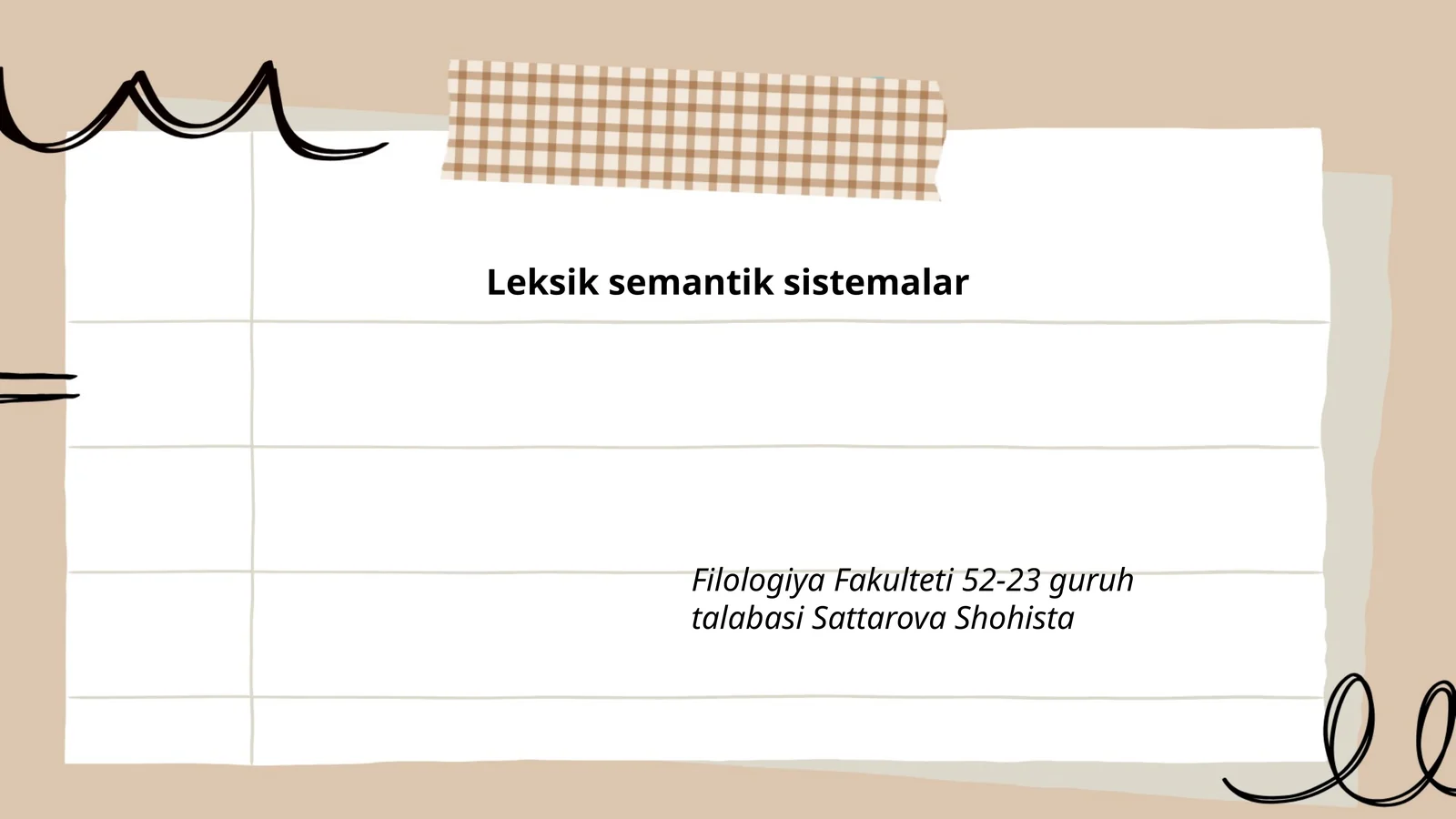 Leksik semantik sistemalar