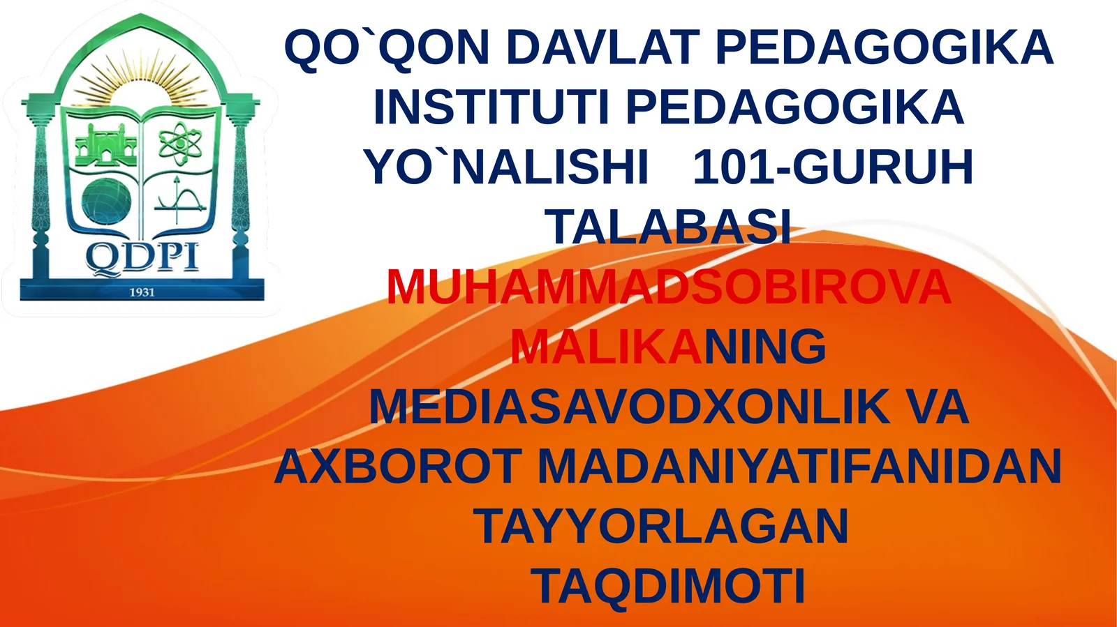 OAV AHOLINING MEDIASAVODXONLIGINI OSHIRUVCHI VOSITA SIFATIDA
