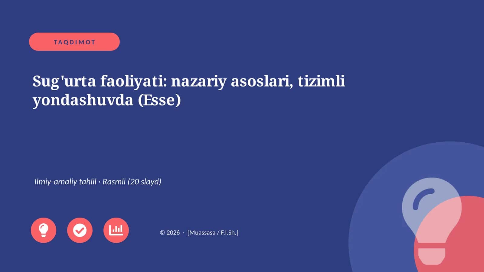 Sug'urta faoliyati: nazariy asoslari, tizimli yondashuvda (Esse)