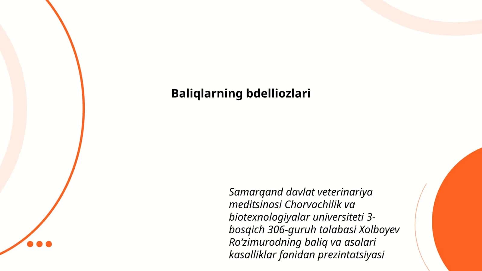 Baliqlarning bdelliozlari
