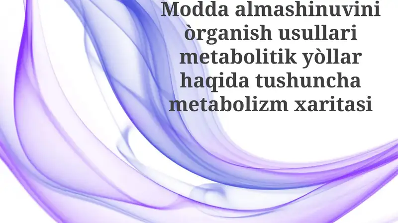 Metabolik almashinuvi