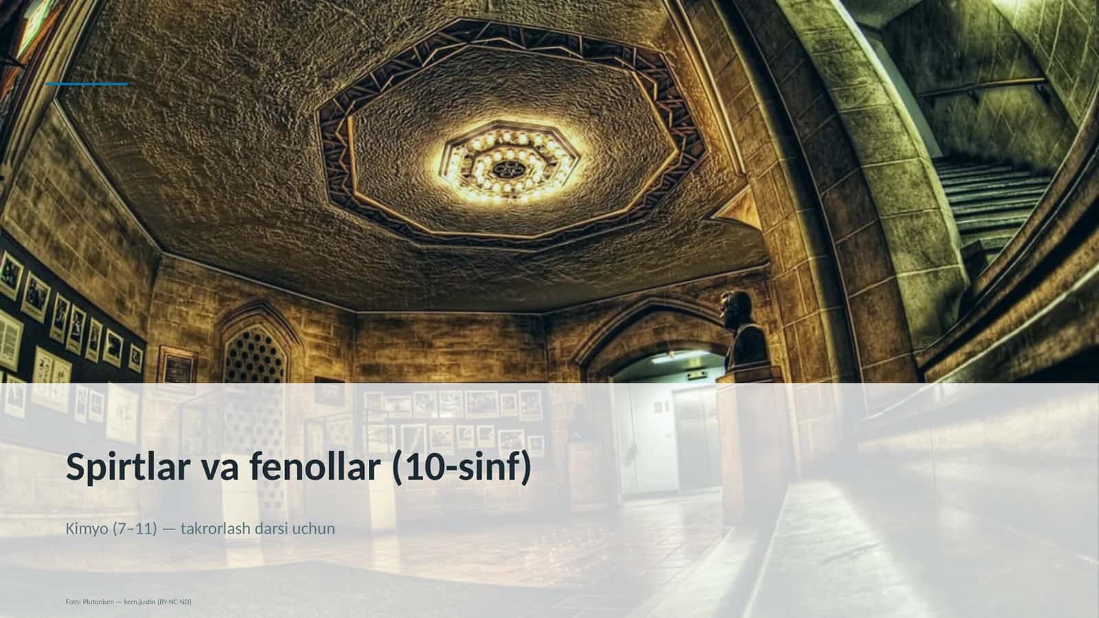 Spirtlar va fenollar (10-sinf)