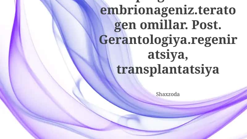 Gastrulyasiya va organogenez
