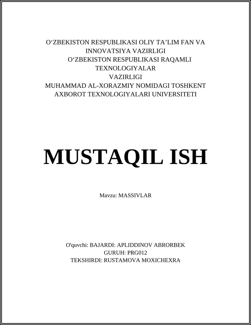 MASSIVLAR
