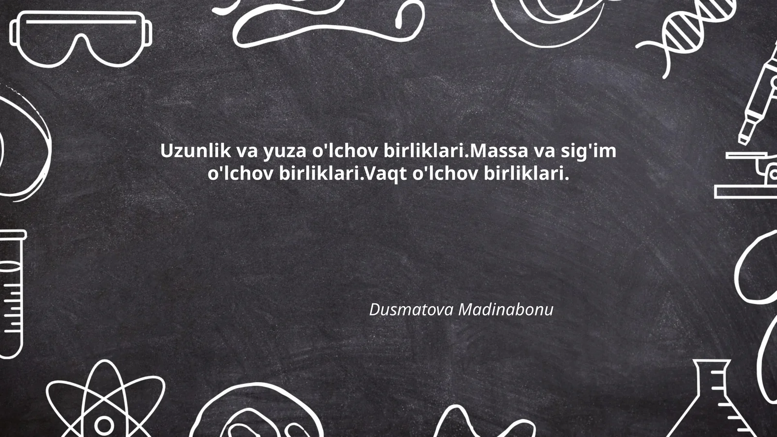 Uzunlik va yuza o'lchov birliklari