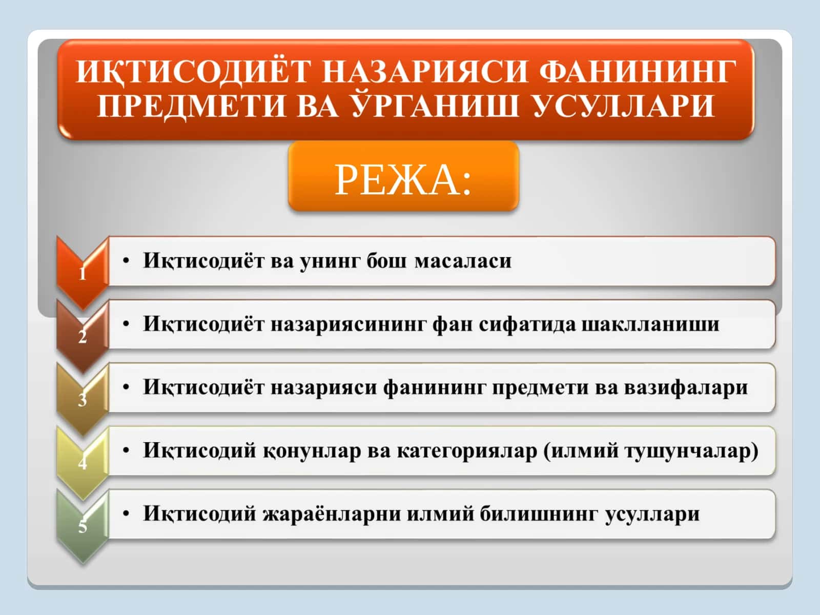 Иқтисодиёт
