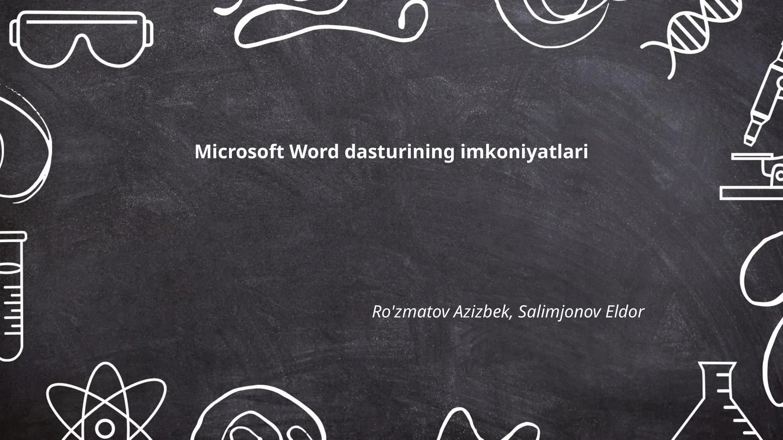 Microsoft Word dasturining imkoniyatlari