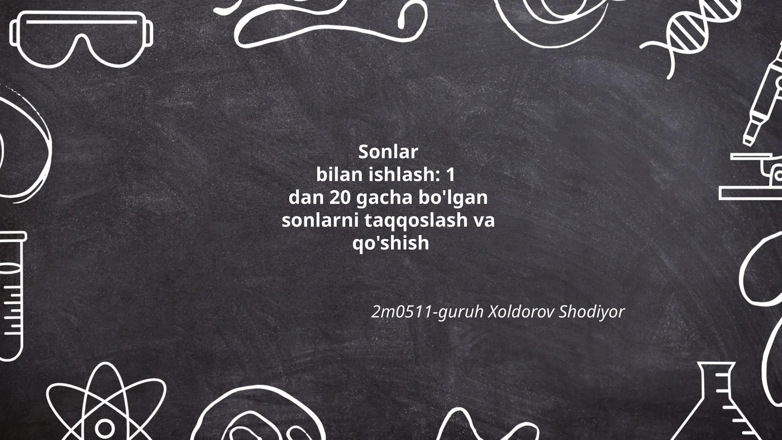 Sonlarbilan ishlash